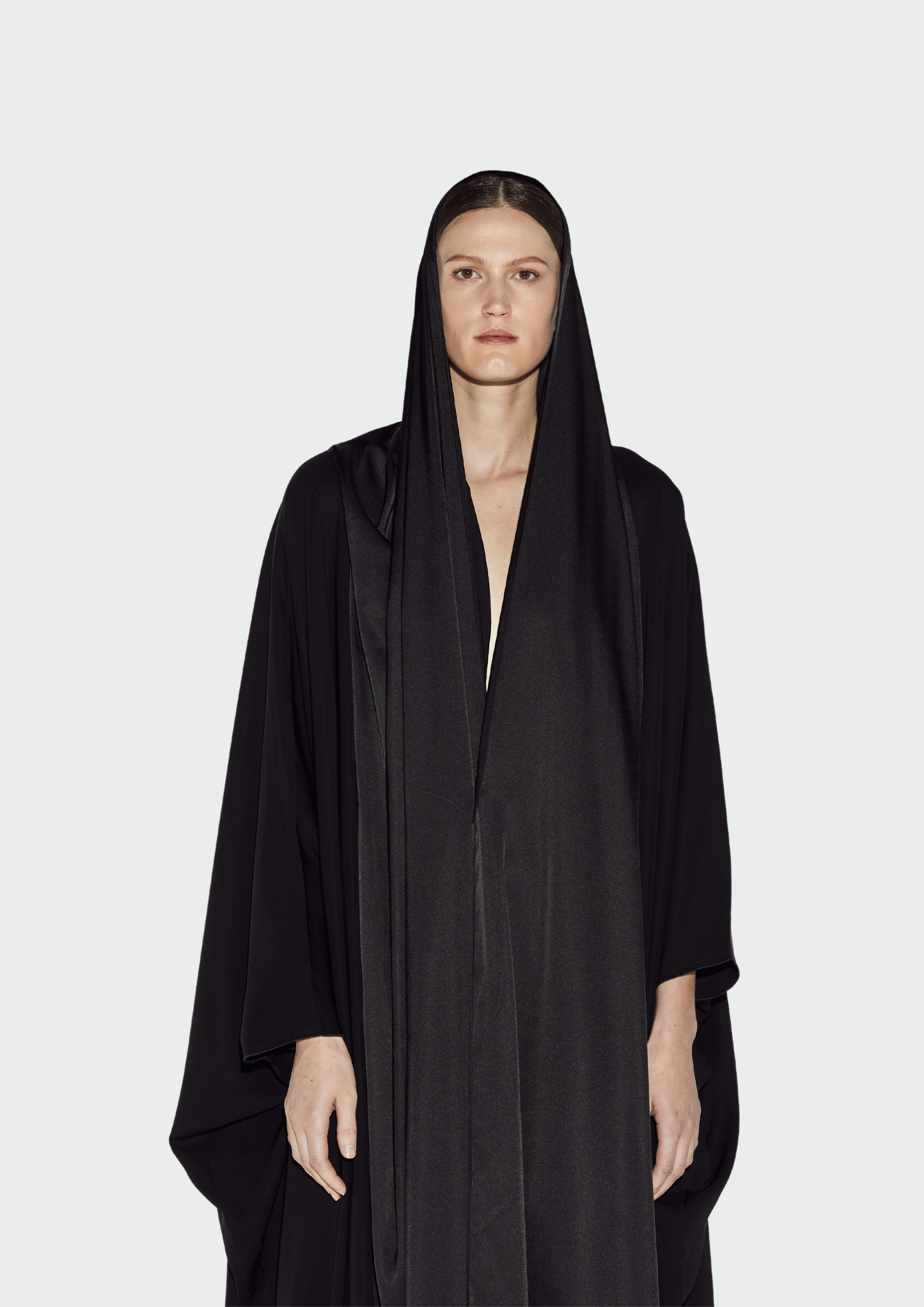 SILKY SHAWL ABAYA