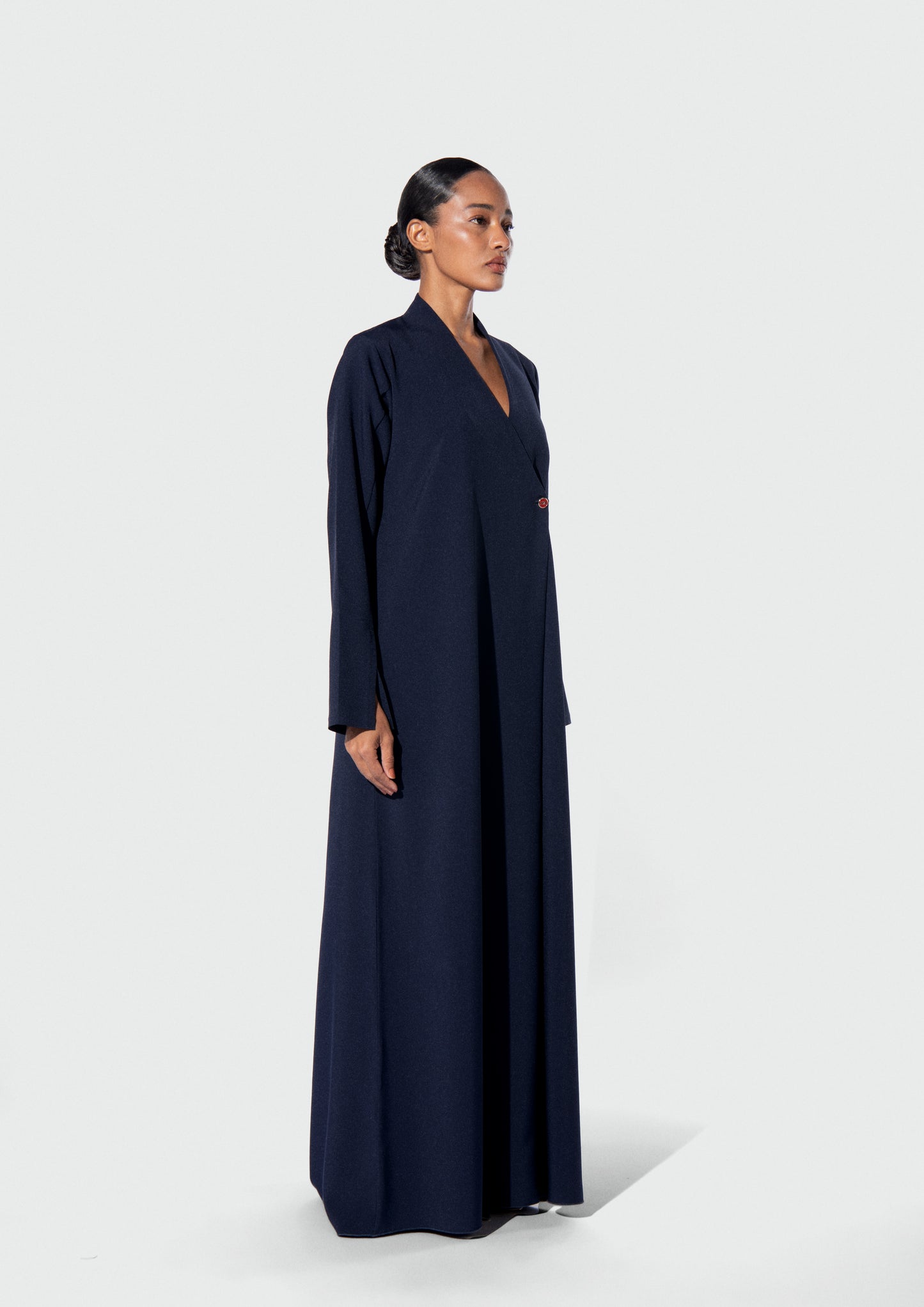 HZ ENAMEL BUTTON ABAYA