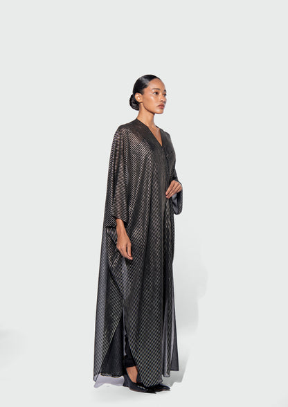 THE METALLIC PINSTRIPE ABAYA