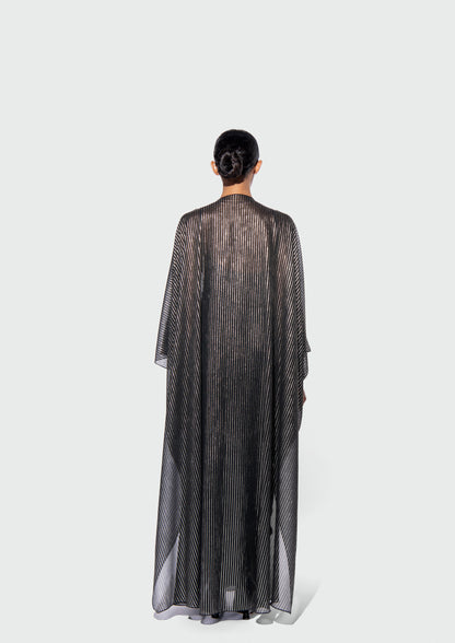 THE METALLIC PINSTRIPE ABAYA