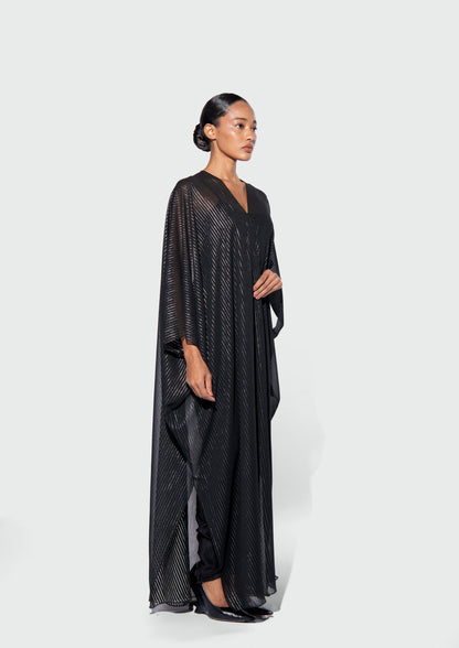 THE METALLIC PINSTRIPE ABAYA