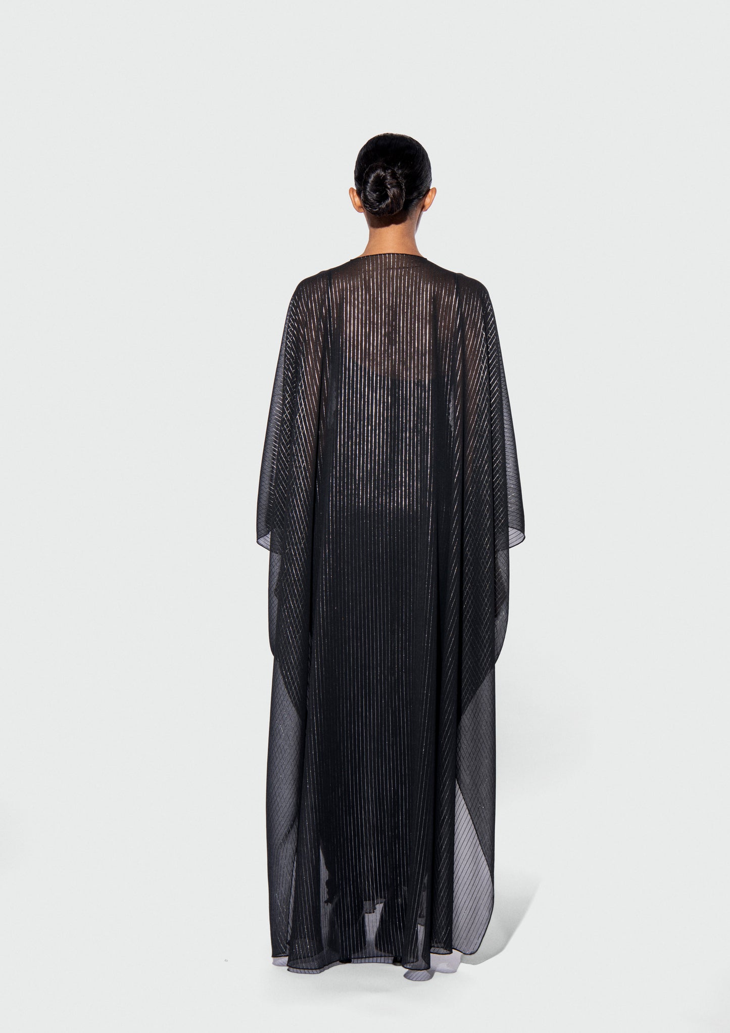 THE METALLIC PINSTRIPE ABAYA