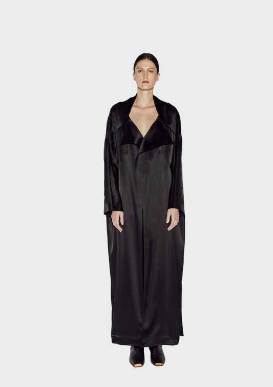 SILKY GLAM TRENCH ABAYA