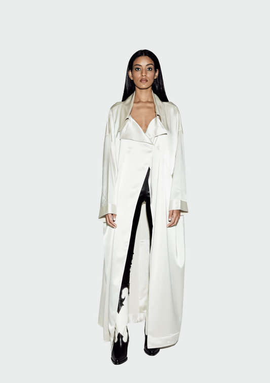 SILKY GLAM TRENCH ABAYA