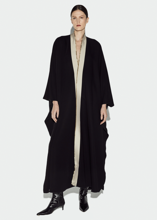 THE TAFFETA COLLAR ABAYA